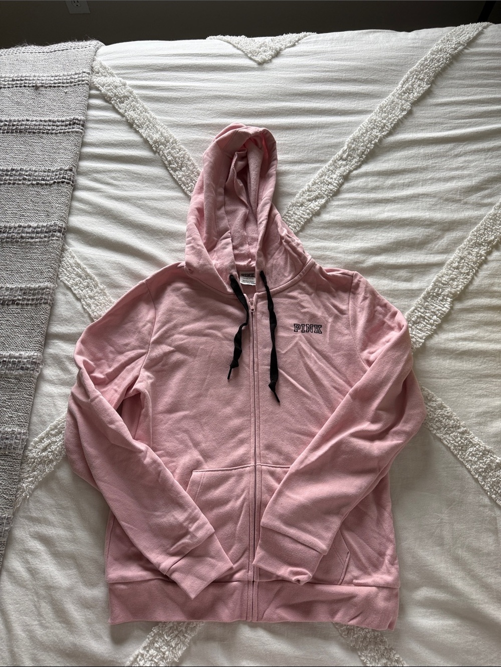 Victorias Secret PINK Light Pink Zip-Up Hoodie